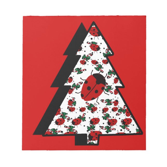 CHRISTMAS LADYBUGS ANTECKNINGSBLOCK (Framsida)