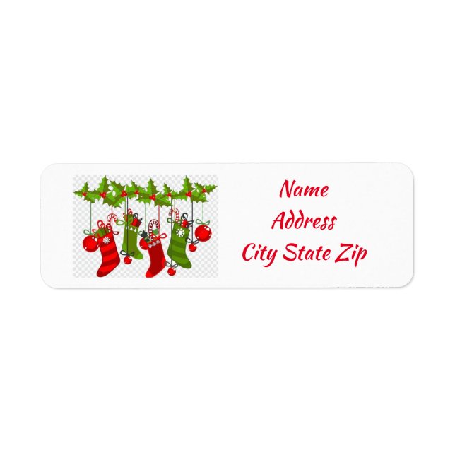 **CHRISTMAS-LAGER**-RETURETIKETTER RETURADRESS ETIKETT (Framsidan)