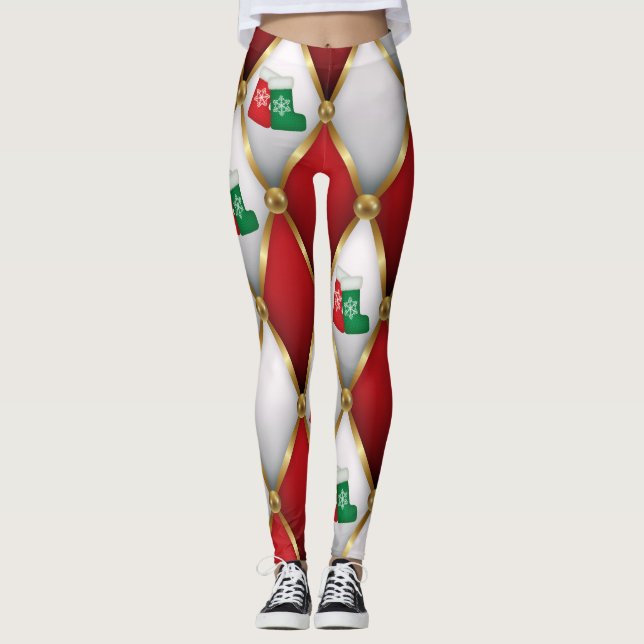 Christmas Leggings – Festive Holiday Pattern  (Framsida)
