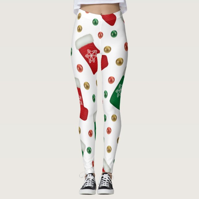 Christmas Leggings – Festive Holiday Pattern  (Framsida)