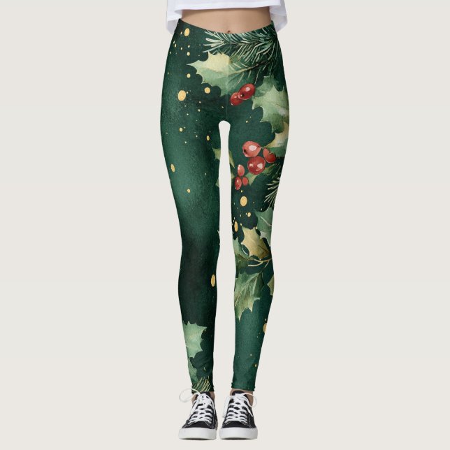 Christmas Leggings – Festive Holiday Pattern  (Framsida)