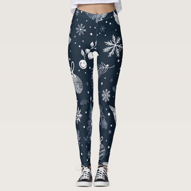 Christmas Leggings – Festive Holiday Pattern  (Framsida)