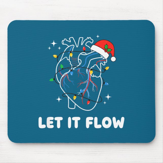 Christmas Let It Flow Cardiac Heart Funny Nurse Ho Musmatta (Framsidan)