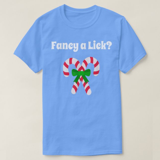 Christmas Lick My Candy Cane  T Shirt (Design framsida)