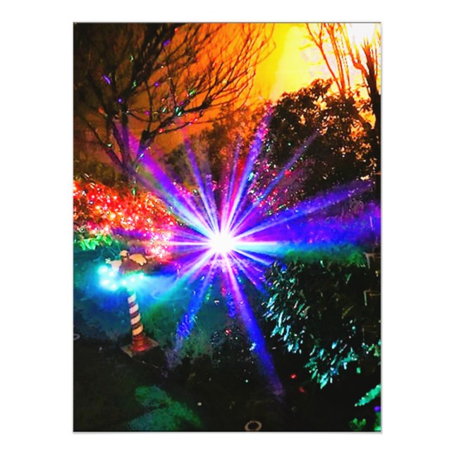 Christmas Lights Fototryck (Framsidan)