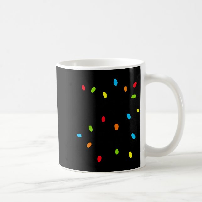 Christmas Lights Fun Holiday Novelty Bulb Strands  Kaffemugg (Höger)