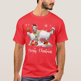 Christmas Lights Goat XMas Pajama T Shirt