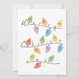 Christmas Lights in Sign Language Julkort