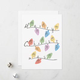Christmas Lights in Sign Language Julkort