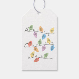 Christmas Lights in Sign Language Presentetikett