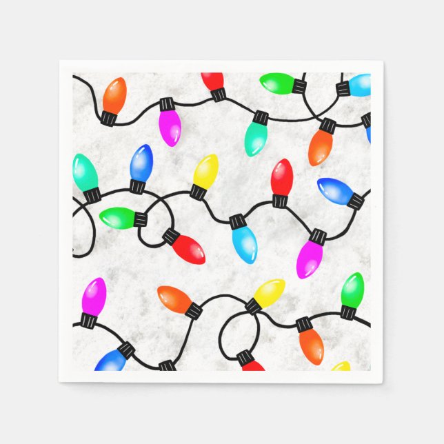 Christmas Lights In The Snow Pappersservett (Framsidan)