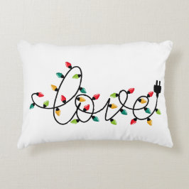 Christmas Lights Love Prydnadskudde