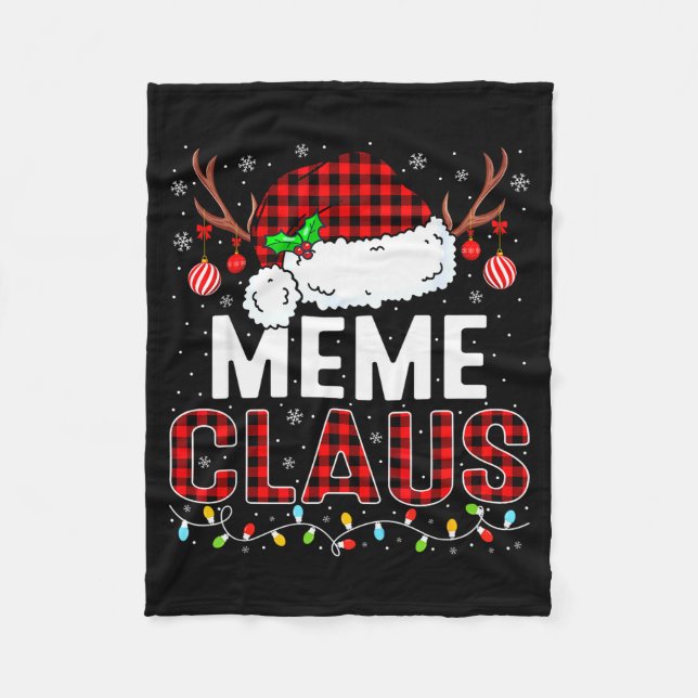 Christmas Lights Meme Claus Family Matching Xmas P Fleecefilt (Framsidan)