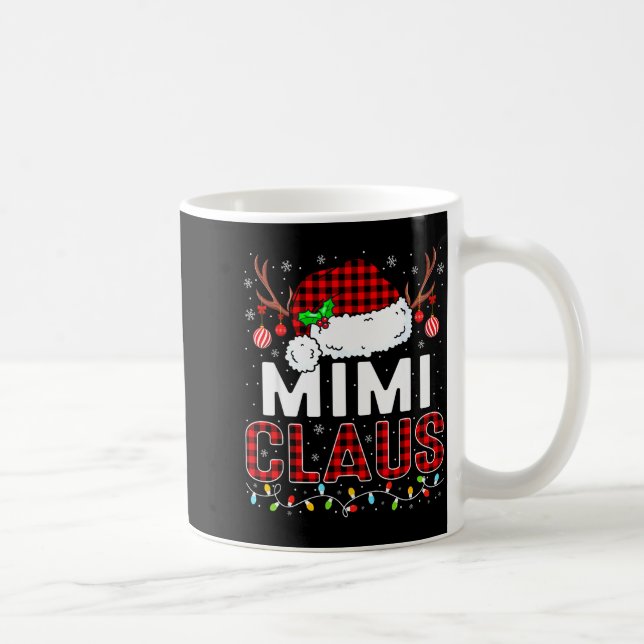 Christmas Lights Mimi Claus Family Matching Xmas P Kaffemugg (Höger)