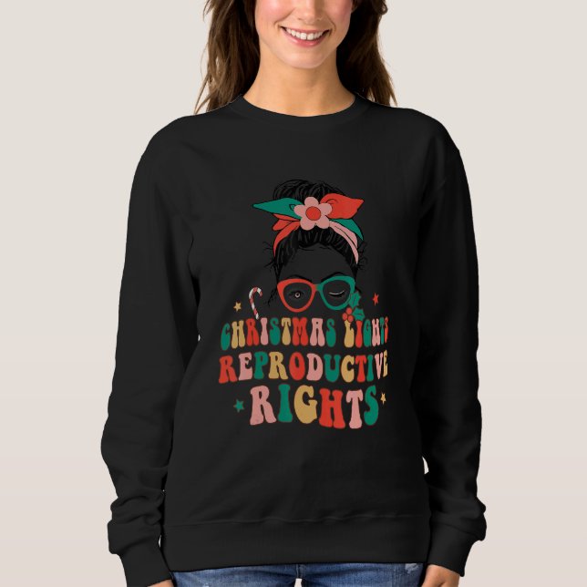 Christmas Lights Reproductive Rights Merry Xmas Me T Shirt (Framsida)