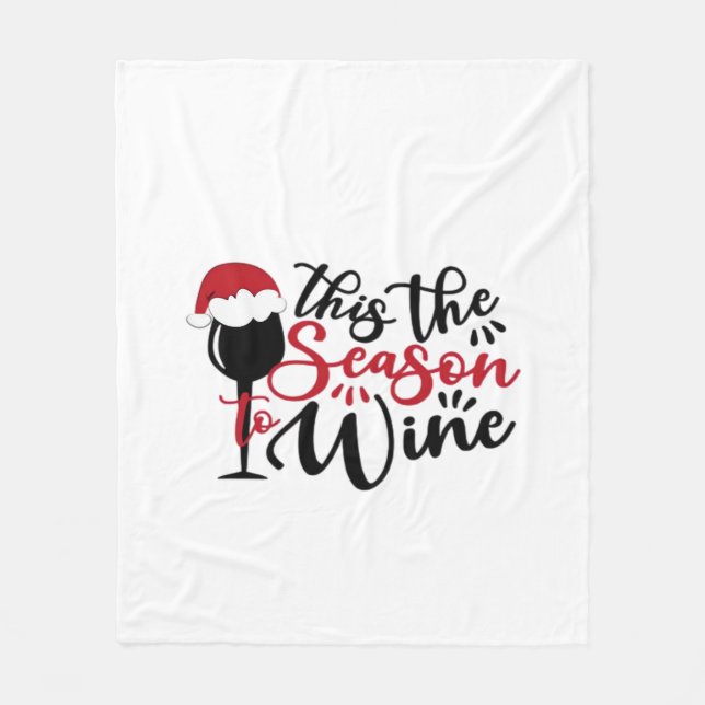 Christmas Lines Abstract Merchandise Fleecefilt (Framsidan)