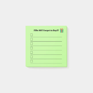 Christmas List Post It Notes  Post-it Block