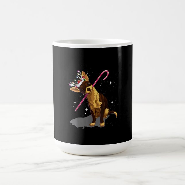 christmas ljus chihuahua kaffemugg (Center)