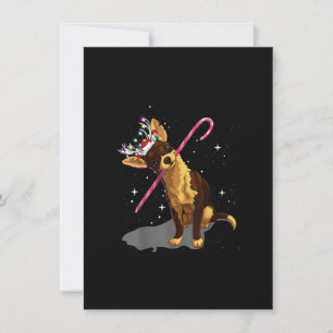 christmas ljus chihuahua tack kort