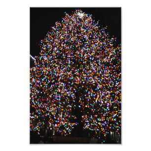 CHRISTMAS LJUS I STEN FOTOTRYCK
