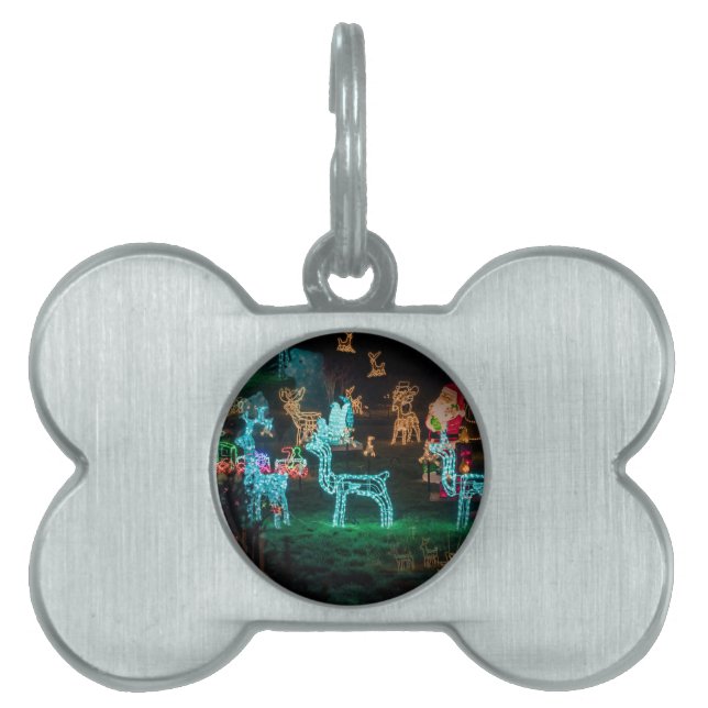 christmas ljus ID-bricka husdjur (Framsidan)