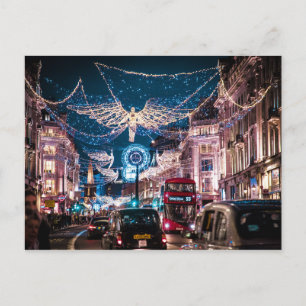 CHRISTMAS LJUS - REGENT STREET, LONDON, UK VYKORT