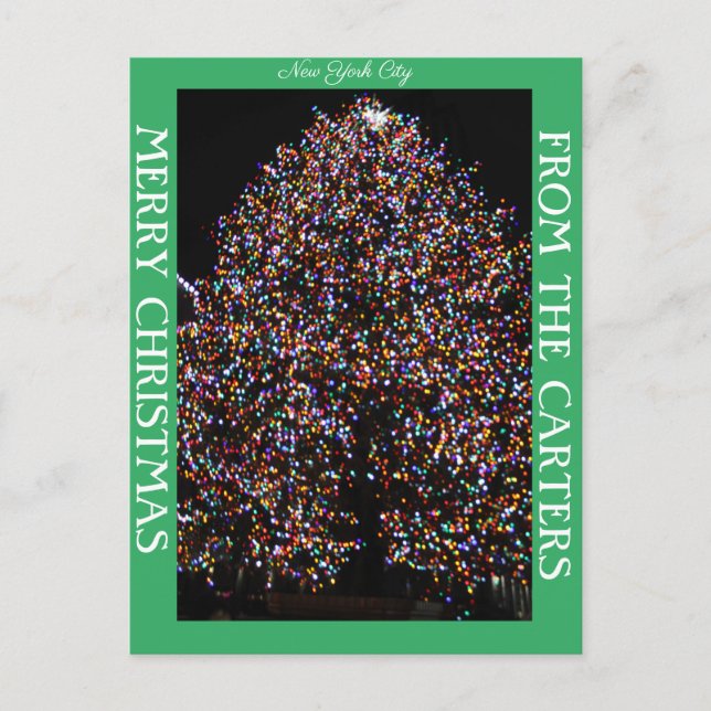 CHRISTMAS LJUS VID STEN CHRISTMAS HELG VYKORT (Framsida)