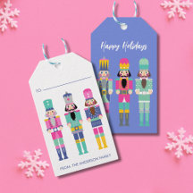 CHRISTMAS LJUSA FÄRGER NUTCRACKER GIFT STICKER