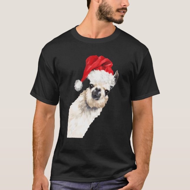 Christmas Llama  Fa La Llama Cute  For Women Kids T Shirt (Framsida)