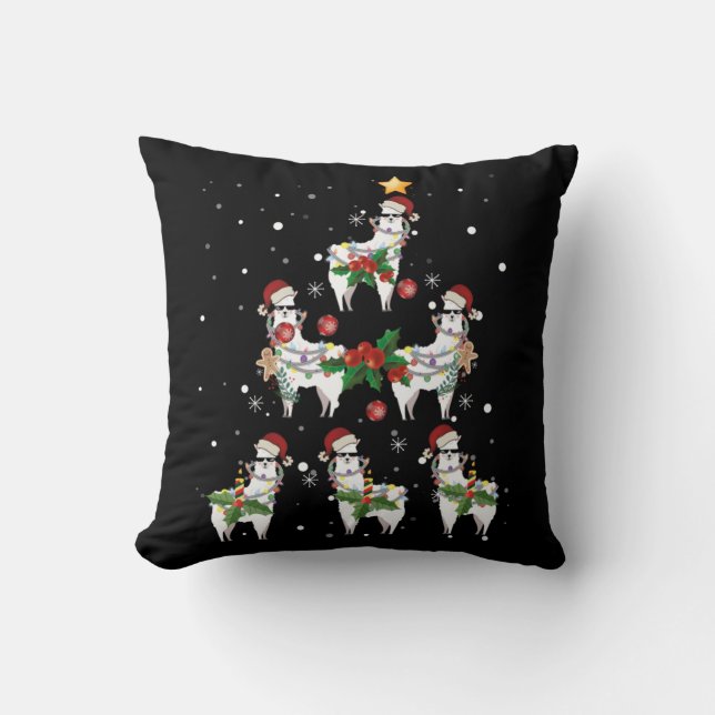 Christmas Llama Kudde (Framsida)