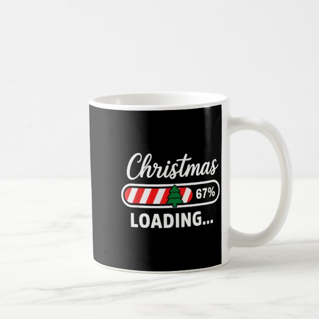 Christmas Loading 67% Funny 6 7 Meme Xmas Gen Alph Kaffemugg (Höger)