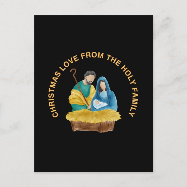 CHRISTMAS LOVE FROM THE HOLY FAMILY HELG VYKORT (Framsida)