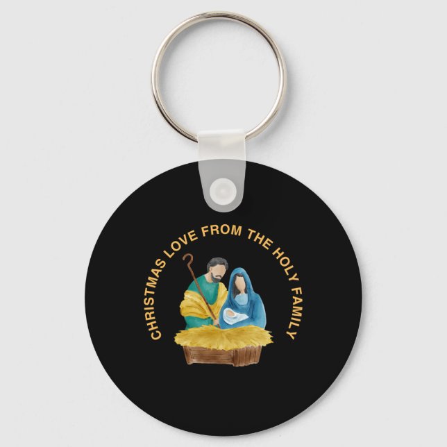 CHRISTMAS LOVE FROM THE HOLY FAMILY NYCKELRING (Framsida)