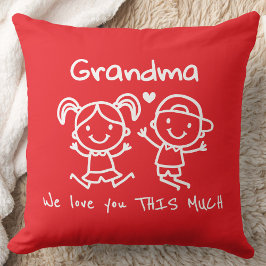 Christmas Love You Grandma Fun Graphic Gift Kudde