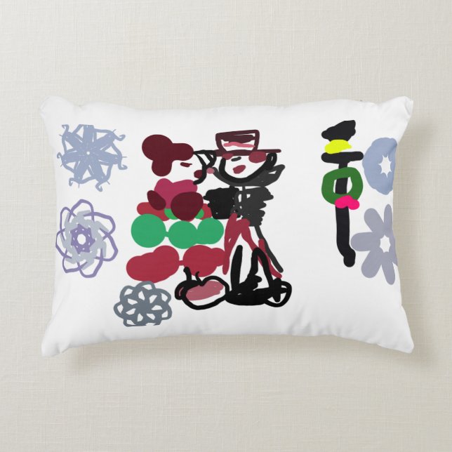 Christmas Lovely walking Prydnadskudde (Framsidan)