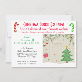 Christmas Lunch Cookie Exchange Invitation Inbjudningar
