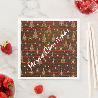 Christmas Luxury Christmas Trees Festive Pappersservett