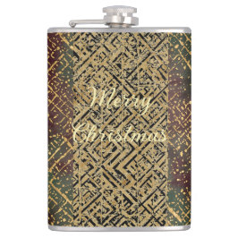 Christmas, Luxury Pattern, Red Gold Green Black Fickplunta