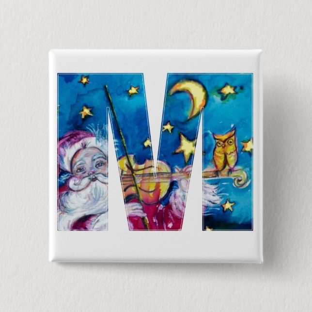 CHRISTMAS M BREV / INSPIRED SANTA MONOGRAM KNAPP (Framsida)