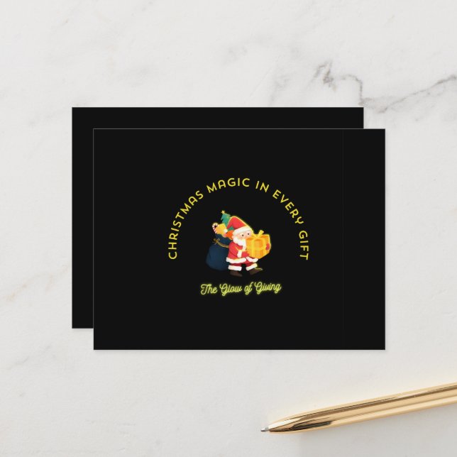 Christmas Magic in Every Gift Vykort (Fram/Back In Situ)