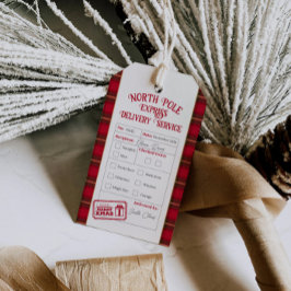 Christmas Mail From Santa North Pole Delivery Presentetikett