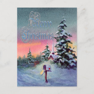 CHRISTMAS MAILBOX by SHARON SHARPE Helg Vykort