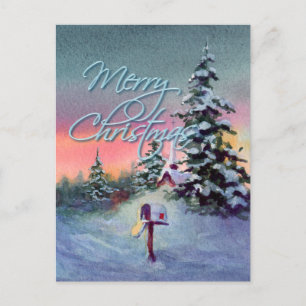 CHRISTMAS MAILBOX by SHARON SHARPE Helg Vykort
