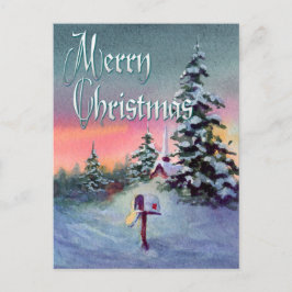 CHRISTMAS MAILBOX by SHARON SHARPE Helg Vykort