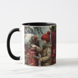 Christmas mailbox travel mug cozy winter drinkware mugg