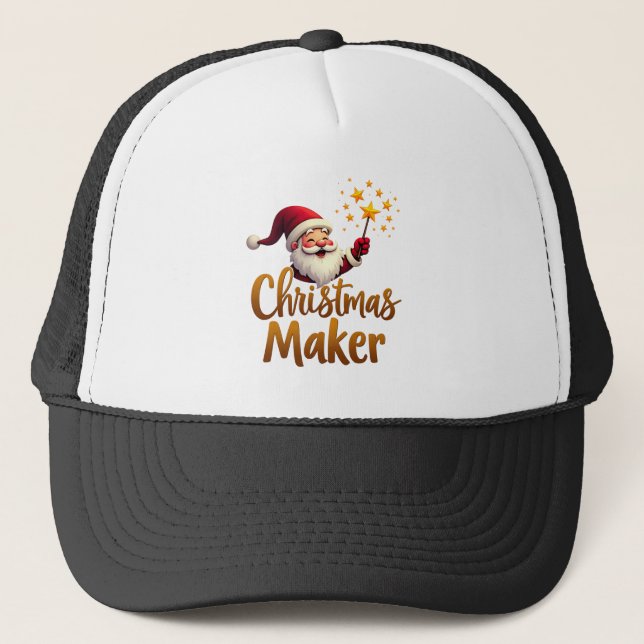Christmas Maker Santa Trucker Hat Keps (Framsida)