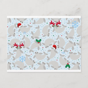 christmas manatee helg vykort