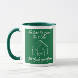 CHRISTMAS MANGER MUGG - GRÖNT