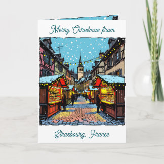 Christmas Market in Strasbourg, France Poem Kort