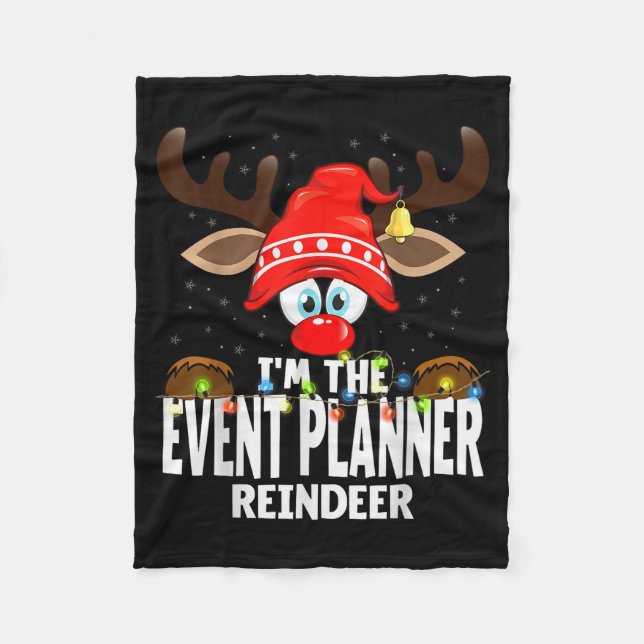 Christmas Matching I'm The Event Planner Reindeer  Fleecefilt (Framsidan)